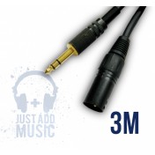 Cablu 3m XLR TATA - JACK BALANSAT